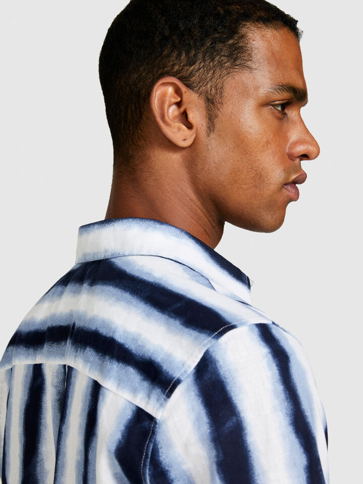 Slim fit printed shirt - men's slim fit shirts - Multi-color | Sisley image number 5